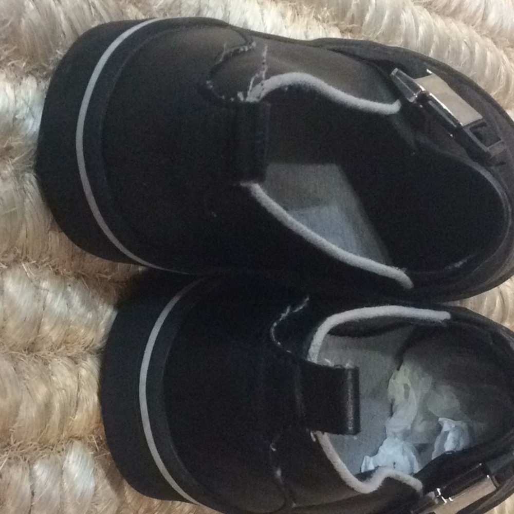 Zara footwear black leather girl shoes 34/35 - Picture 8 of 8